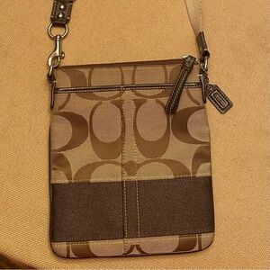 Coach Brown Tan Crossbody Bag